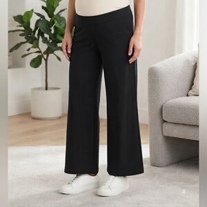 Black Women's Pull-On Wide Leg Pants
